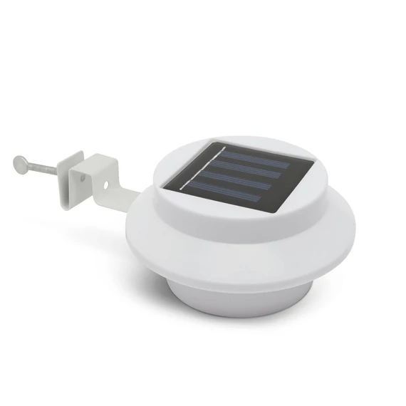 Szolár ereszcsatorna-kerítés fény, 3 LED-del, fehér