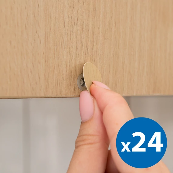 Family csavartakaró szett,  tölgy, 13mm, 24 db/csomag