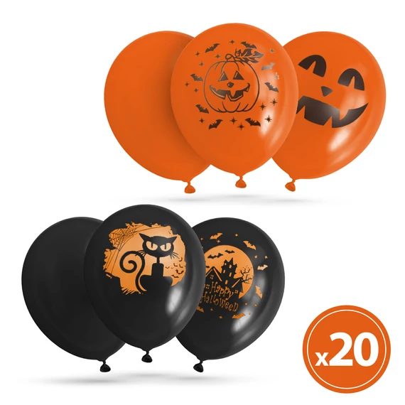 Halloween-i lufi szett, 6 féle, 20 db/csomag