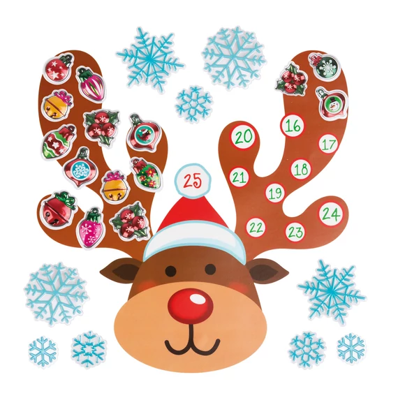 Family karácsonyi öntapadós falmatrica, adventi kalendárium