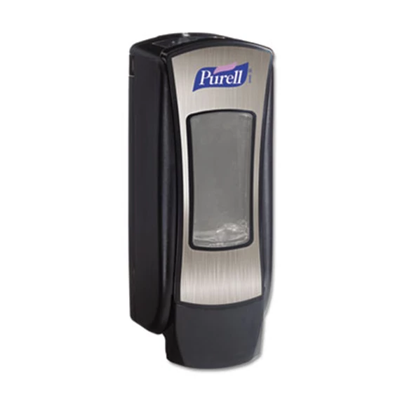 Purell nyomógombos kézfertőtlenítő adagoló, fekete/ezüst, ADX, 1200 ml