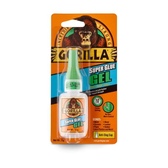 Gorilla Super Glue pillanatragasztó, gél, 15g