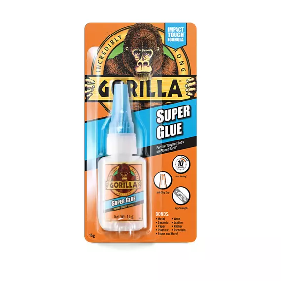 Gorilla Super Glue pillanatragasztó, 15g