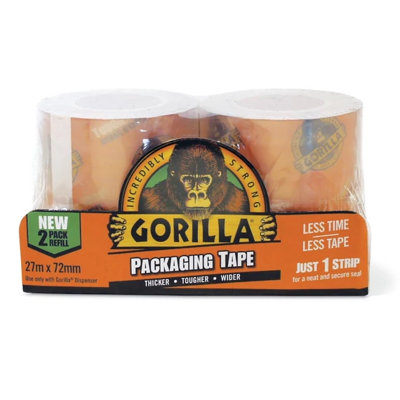 Gorilla Packing csomagolószalag utántöltő, 2x27mx72mm