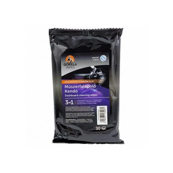 Gorilla Wipes műszerfalápoló kendő, 30db