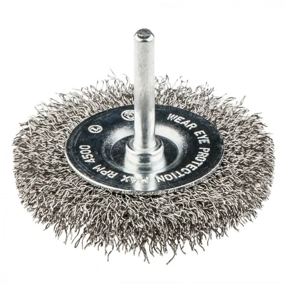 Graphite körkefe, csapos inox, 75mm
