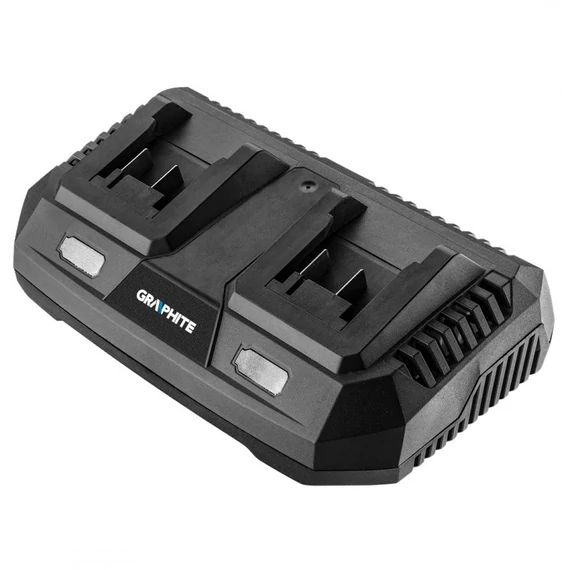 Graphite Energy+ dupla akkumulátor töltő, 18V, 2x3A 