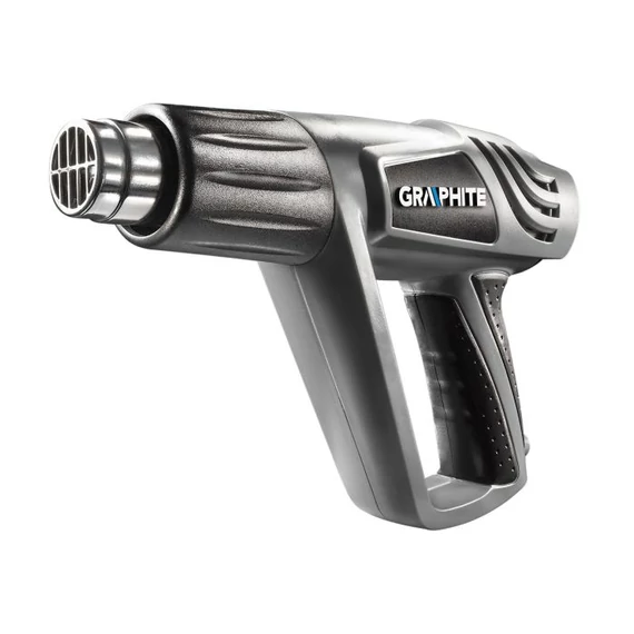 Graphite hőlégfúvó kofferben, 25-550C', 2.0kW