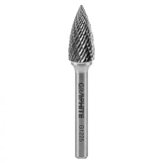 Graphite 55H369 keményfém marófej, csúcsíves, 12x25x6mm