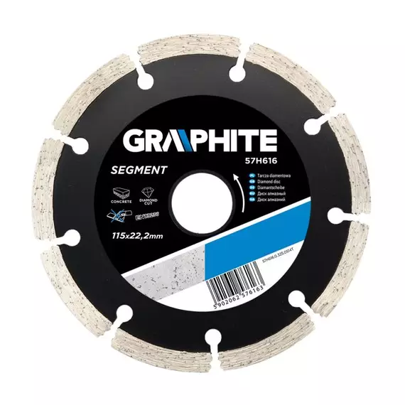 Graphite gyémánt vágókorong, szegmensen, 2.2x125mm