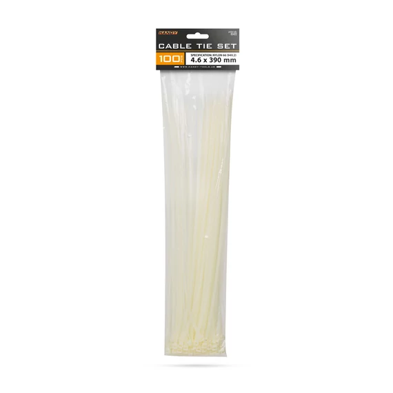Handy 05422 vezetékkötegelő, 390x4.6mm, 100db, átlátszó
