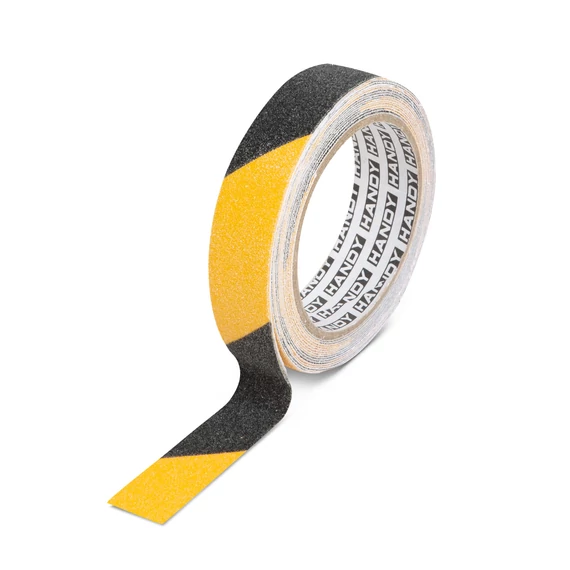 Handy 11087B csúszásmentes ragasztószalag, 5mx25mm, sárga/fekete