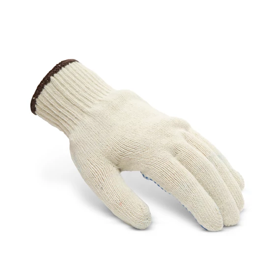 Handy 11133XL12 csúszásmentes pamut kesztyű, PVC pöttyözött, XL