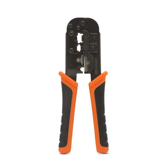 Handy 10179 krimpelő-, blankoló- és vágófogó, 6P, 8P, 190mm