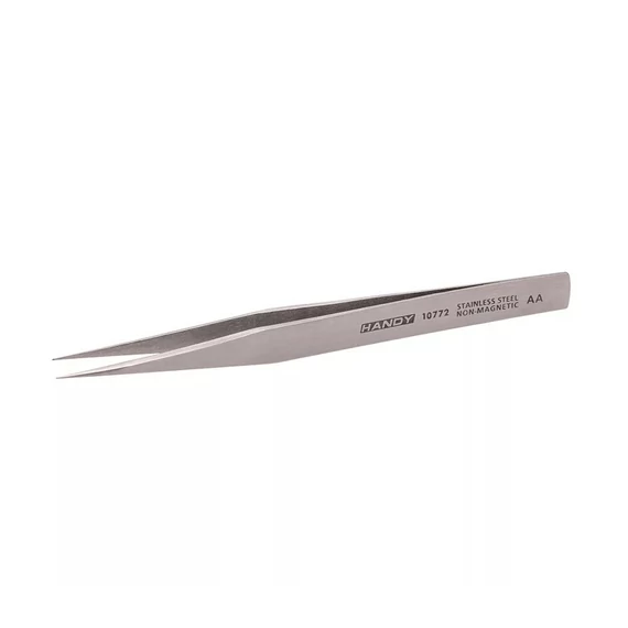 Handy rozsdamentes csipesz, hegyes, 128mm