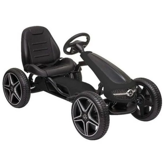 Hecht Mercedes Gokart pedálos kisautó, fekete, 108.5x61x62cm