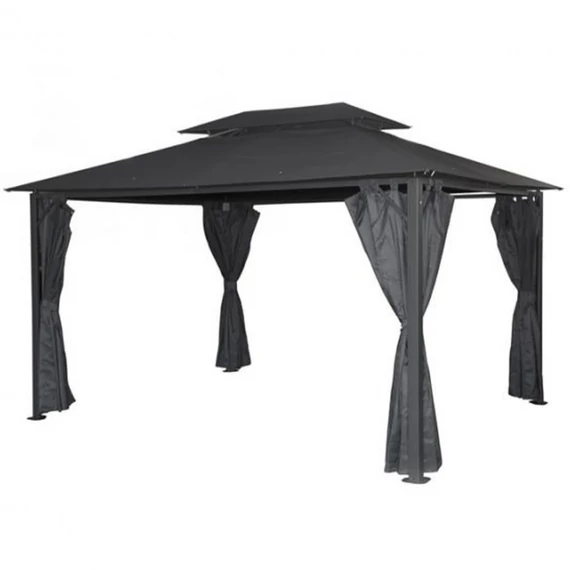 Hecht kerti pergola 400x300x228cm, fekete