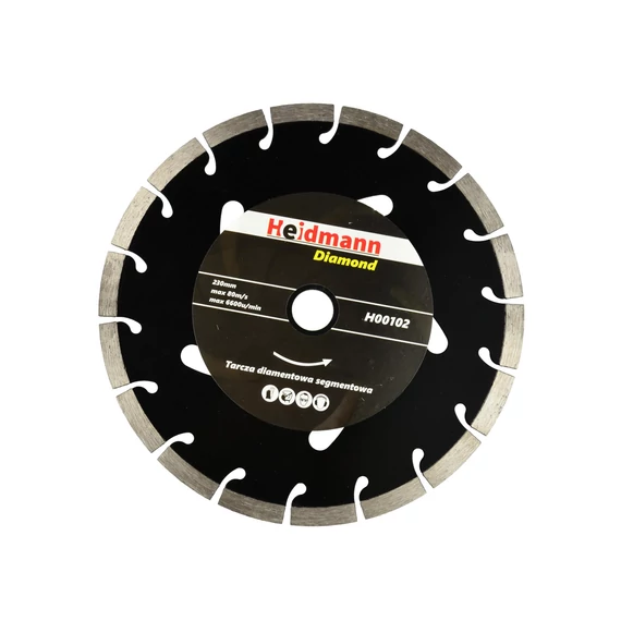 Heidmann gyémánt vágótárcsa beton/márvány/csempe 10x22.23x230mm
