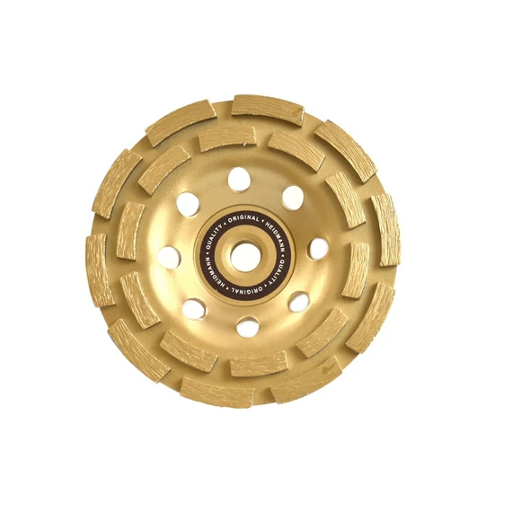 Heidmann kétsoros gyémánt csiszolótárcsa 125mm, M14