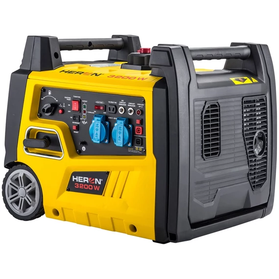 Heron generátor, benzines, kézi és távindítás, inverteres, 230V, 3kW