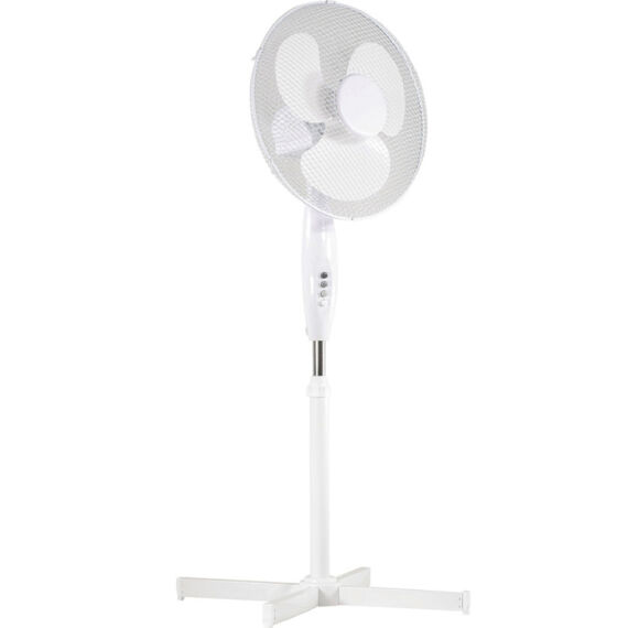 Álló ventilátor 40cm lapáttal (100-130cm) fehér