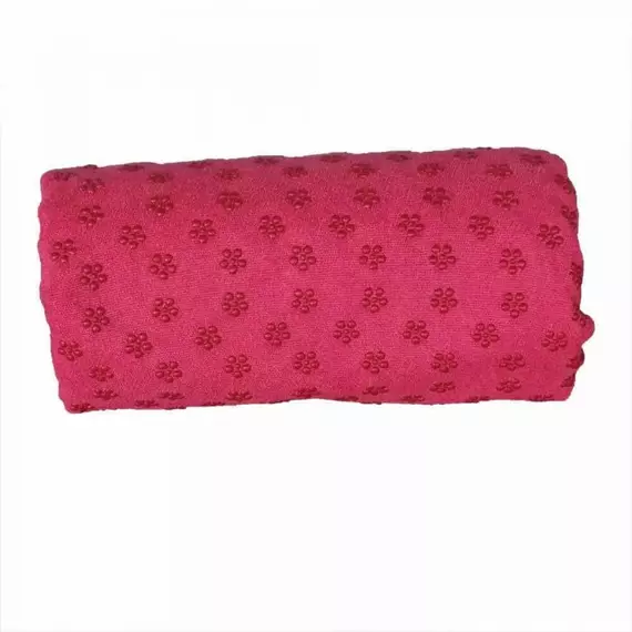 Csúszásgátlós jógatörölköző ajándék táskával, rózsaszín