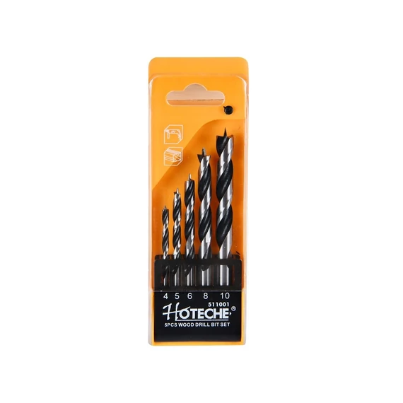 Hoteche fúró készlet fához, 5 részes, 4-10mm