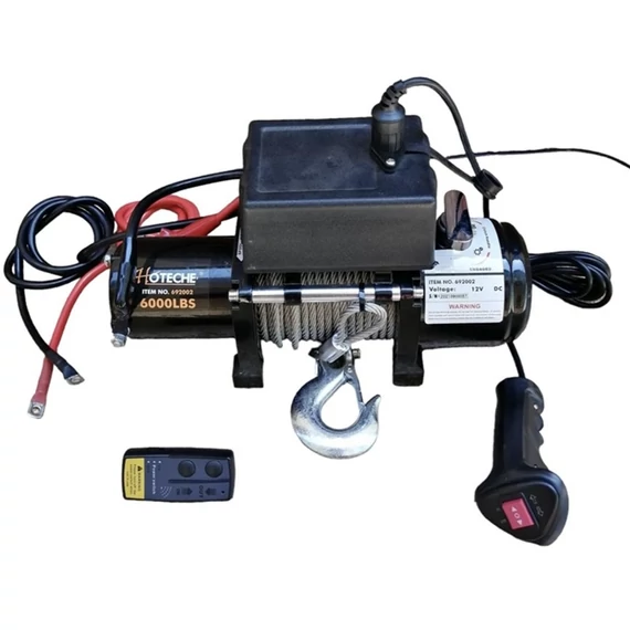 Hoteche elektromos csörlő, 1.3kW, 12V, 2.7T