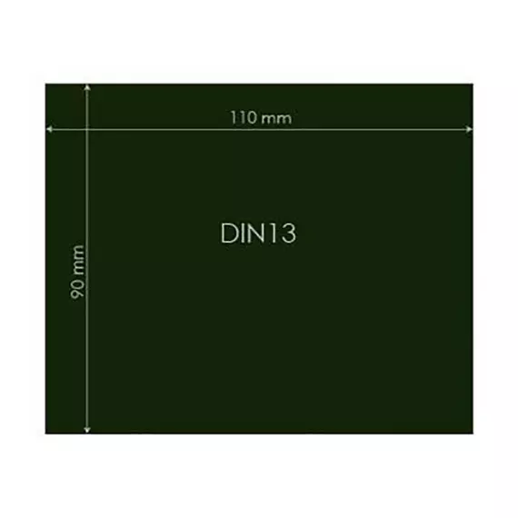 Iweld DIN13 védőüveg hegesztéshez, 90x110mm