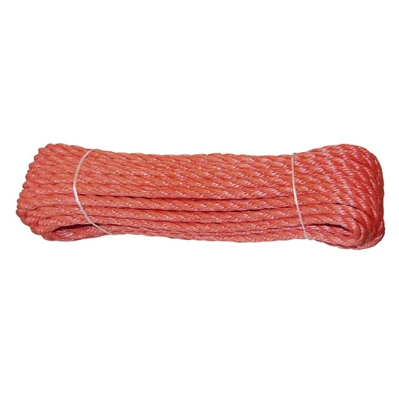 Sodrott kötél D=6, PP, narancs, 20m