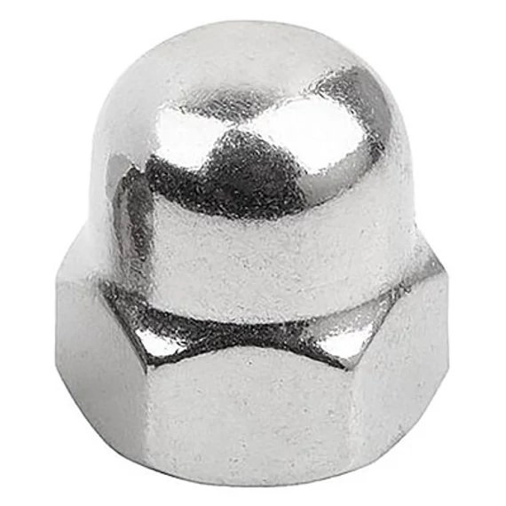 Magasan zárt hatlapú anya, horganyzott, M10, 10db