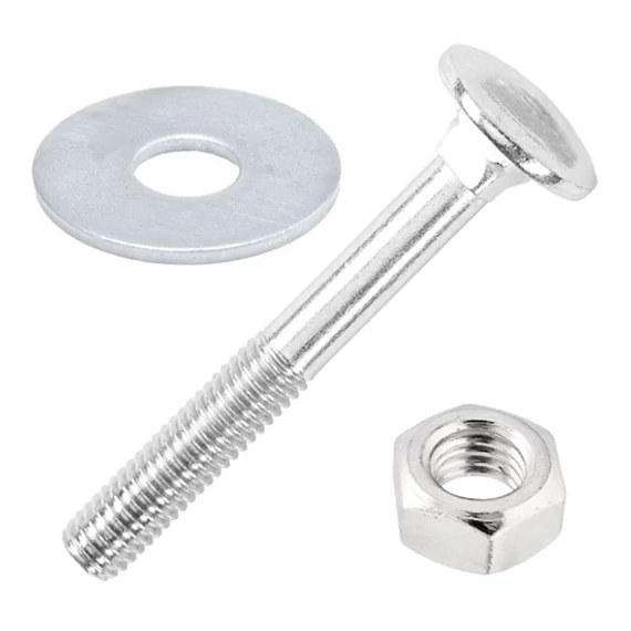 SB kapupántcsavar M6x80+anya+fakötésű alátét, 25db