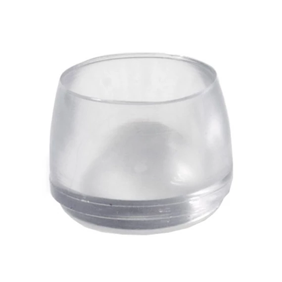 SB műanyag széklábpapucs, áttetsző, D=22mm, 4db
