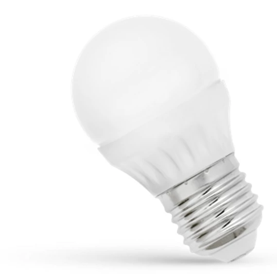 LED izzó, kisgömb, E27, 5W, 4200K