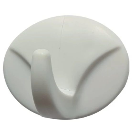 Fali fogas bliszterben, öntapadós, ovális, 25x32mm, fehér, 4db
