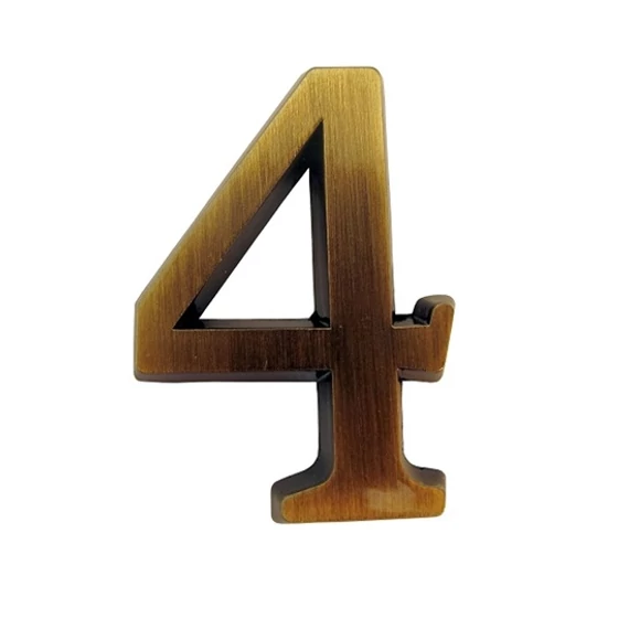 SB öntapadós antik ajtószám "4", 4,5cm
