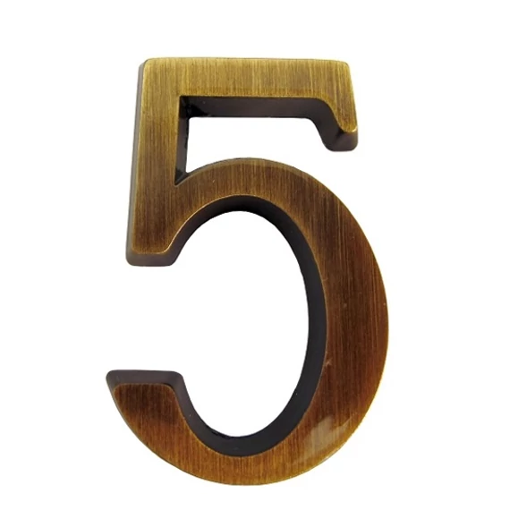 SB öntapadós antik ajtószám &quot;5&quot;, 4,5cm