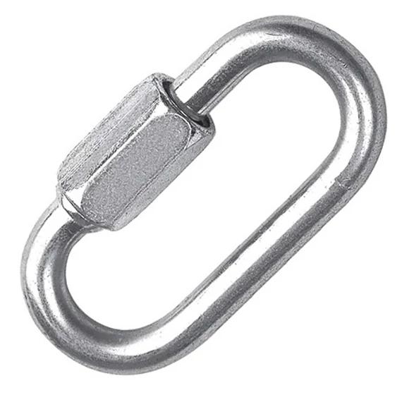Menetes láncszem, horganyzott, 4x32x11mm