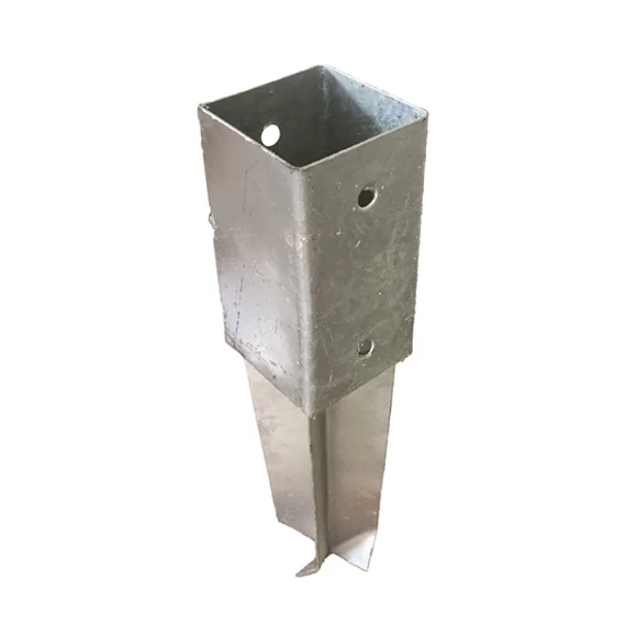 Betonozható oszlophüvely, horganyzott, 71x71x150/2 mm, (ET)
