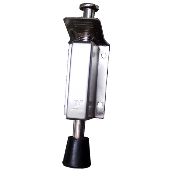 SB rugós ajtókitámasztó, inox, 14cm