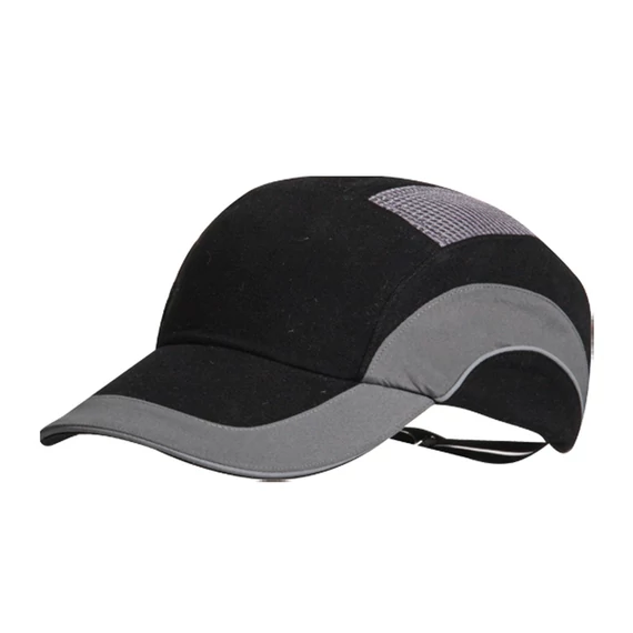 JSP HardCap A1+ biztonsági sapka, 5cm, fekete-szürke