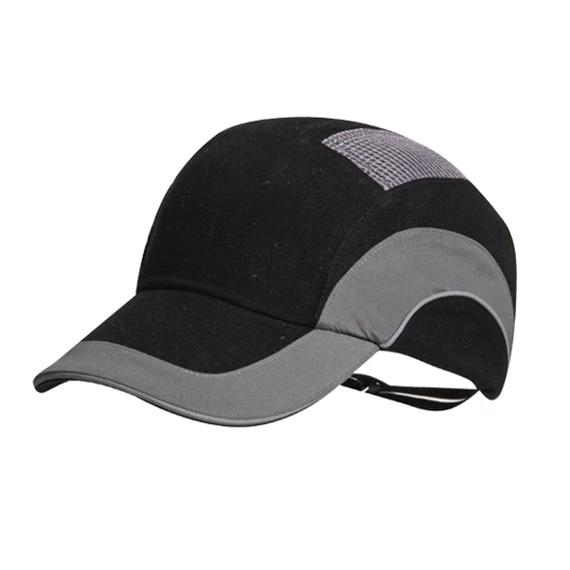 JSP HardCap A1+ biztonsági sapka, 7cm, fekete-szürke