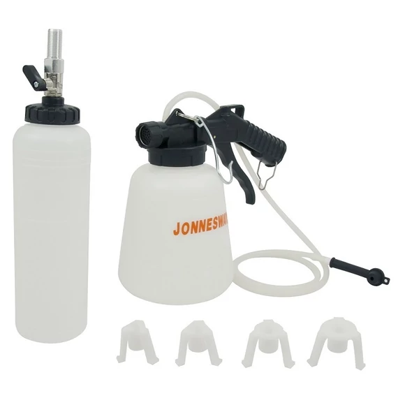 Jonnesway AE300214 féklégtelenítő és utántöltő tartály, vákuumos, 1L, 1/4&quot;