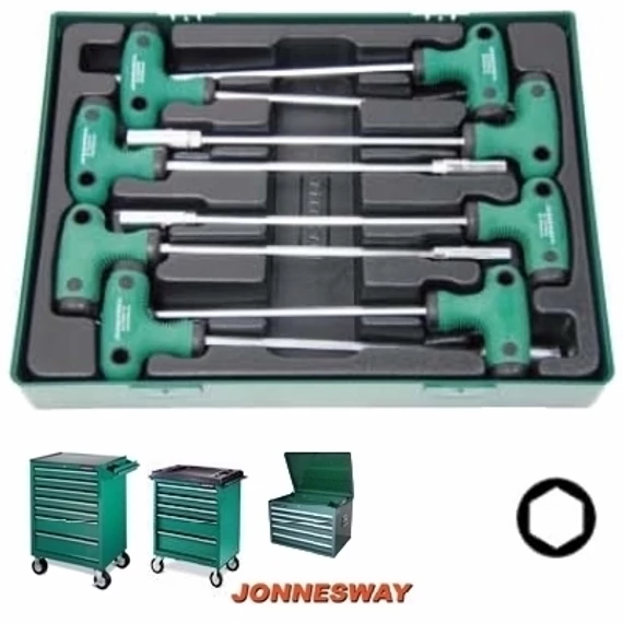 Jonnesway Tálcás marokkulcs készlet 6-13mm D725N08SP