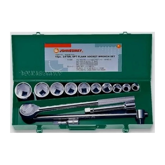 Jonnesway Dugókulcs készlet 15 db-os 3/4"