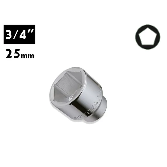 Jonnesway Profi Dugókulcsfej 3/4" 25mm