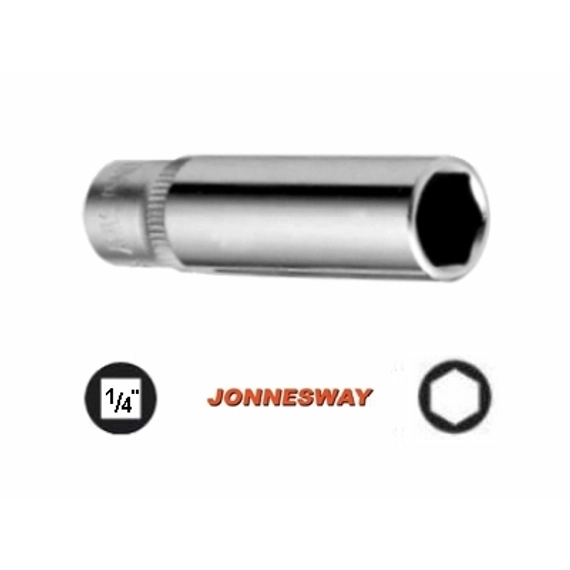 Jonnesway hosszított kézi dugókulcs, 1/4&quot;, 11x48mm