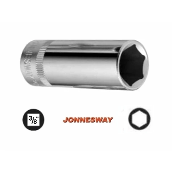 Jonnesway Profi hosszított kézi dugókulcs, 3/8&quot;, 14x58mm