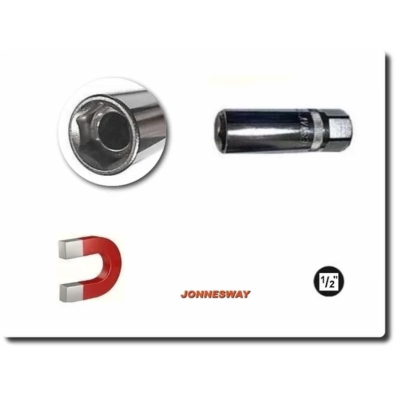 Jonnesway Gyertya-dugókulcs 1/2" 16mm