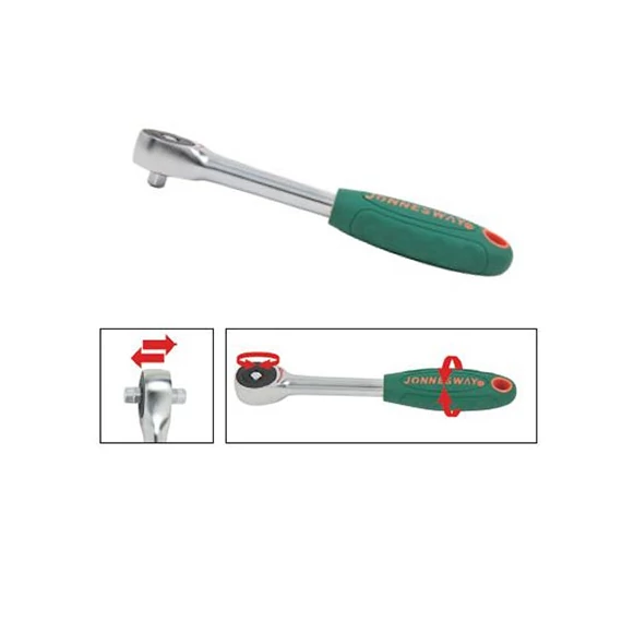 Jonnesway Racsnis hajtókar 3/8&quot; irányváltos 60 fog R6603